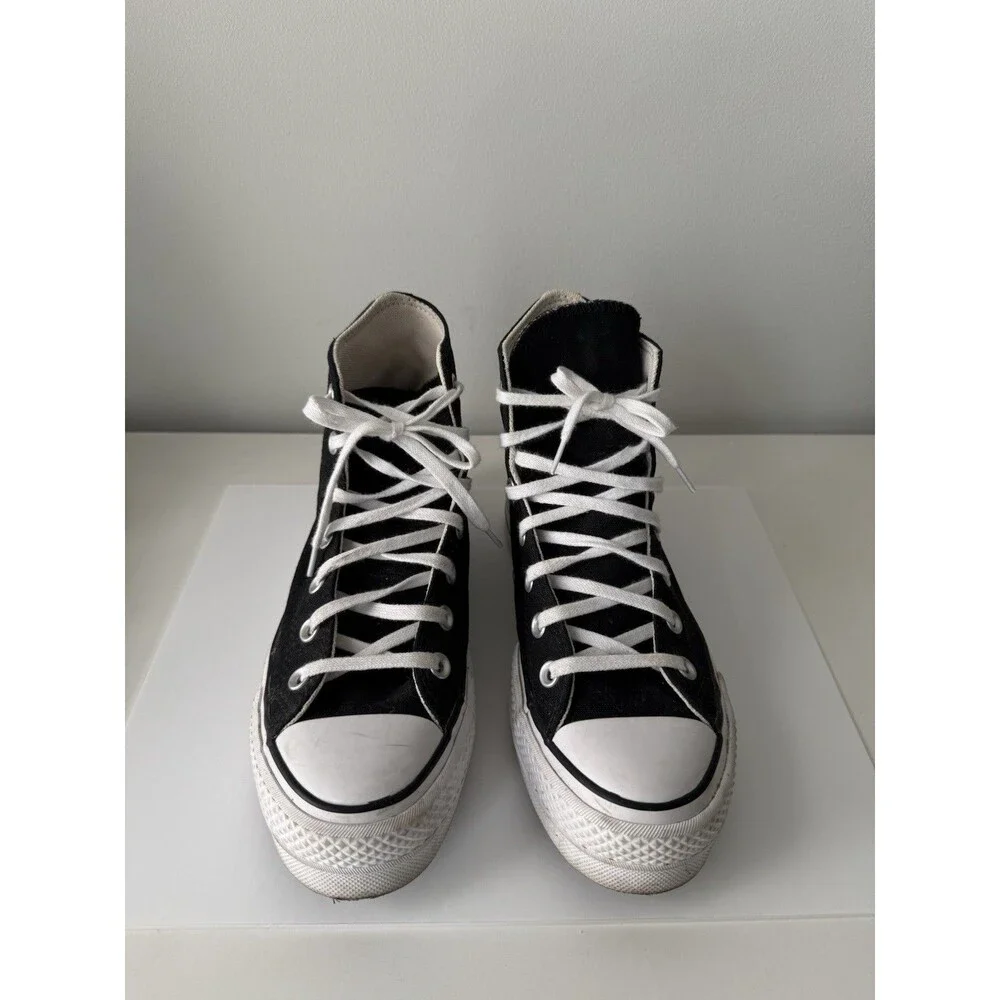 Size 7 - Converse Chuck Taylor All Star Platform Canvas High Top - Black